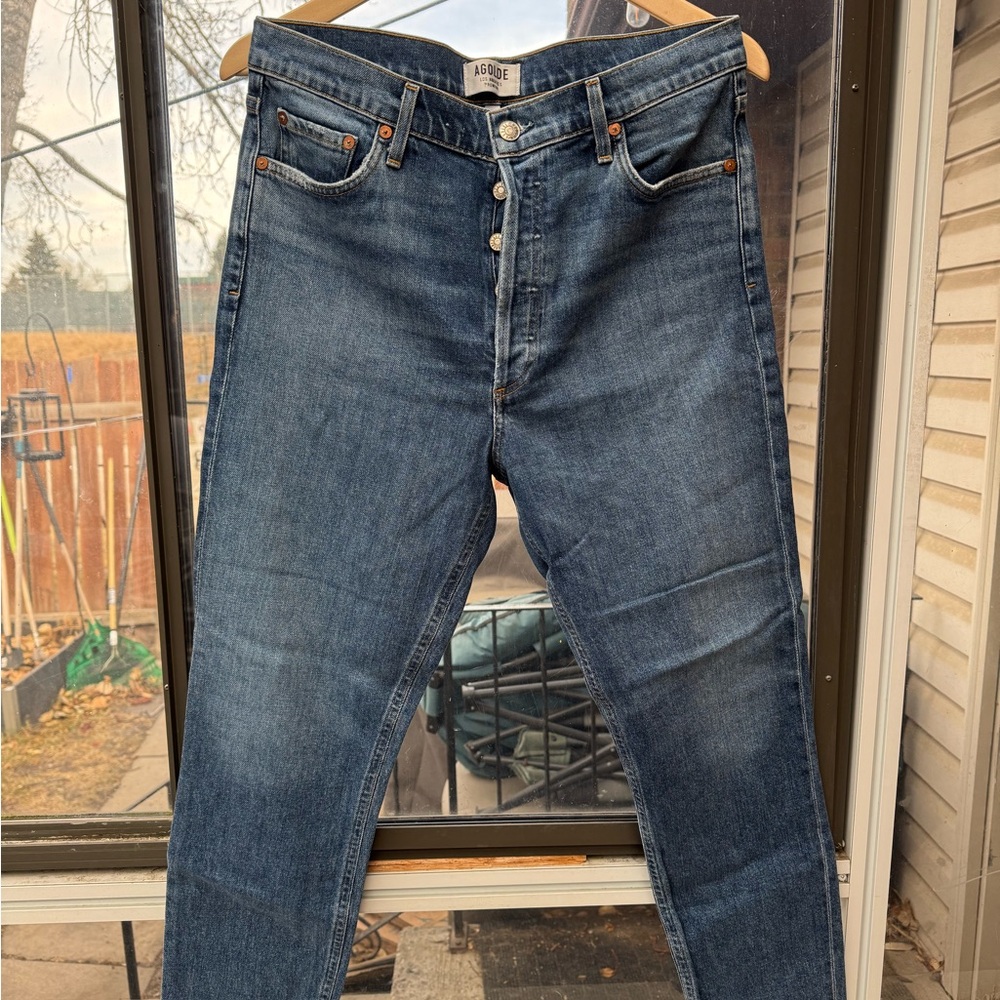 Agolde Women’s Dark Blue Slim Jeans